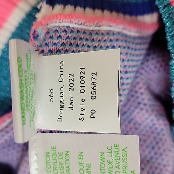 Lilly Pulitzer Vivie Sweater, Ravello Blue Perfect Match Intarsia, Small, NWT - Picture 15 of 15